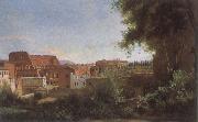 Jean Baptiste Camille  Corot The Colosseum View frome the Farnese Gardens oil painting picture wholesale